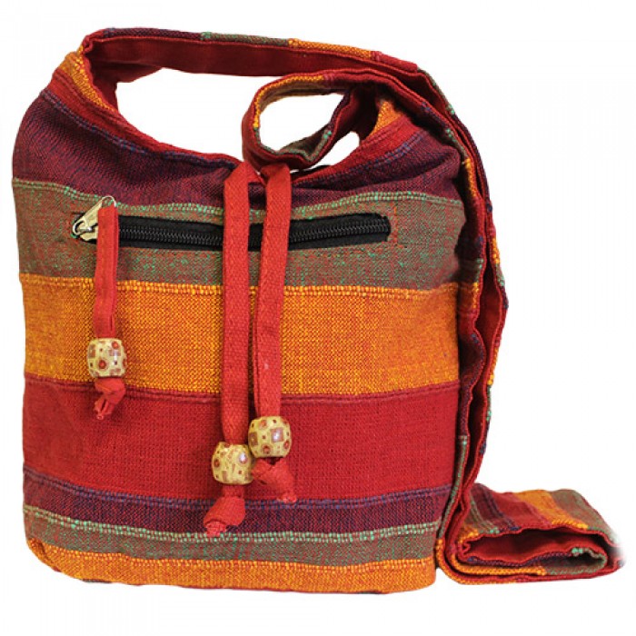 Τσάντα Nepal Sunset Reds (cotton) Πουγκιά φύλαξης ταρώ